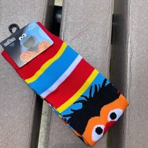 Sesame Street Red and Blue Striped Socks, men’s socks, boys socks,sesame street.